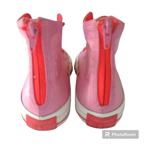 Converse Chuck Taylor Pink All Star Kids Size 5  Skater Shoes Sneakers 244249C - Picture 7 of 11